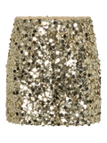 PCDISCO Mini Skirt - Gold Colour